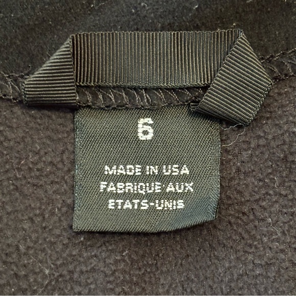 Mountain Hardwear Black Fleece Zip Front Jacket Coat Size 6 - Picture 5 of 6